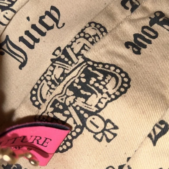 RARE Juicy Couture Vintage Y2K Barrel Leather Baguette Satchel XL RARE Dust Bag - Picture 12 of 14